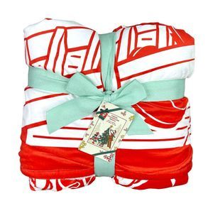 Disney Mickey and Minnie Mouse Holiday Fleece Throw - 50” x 60”